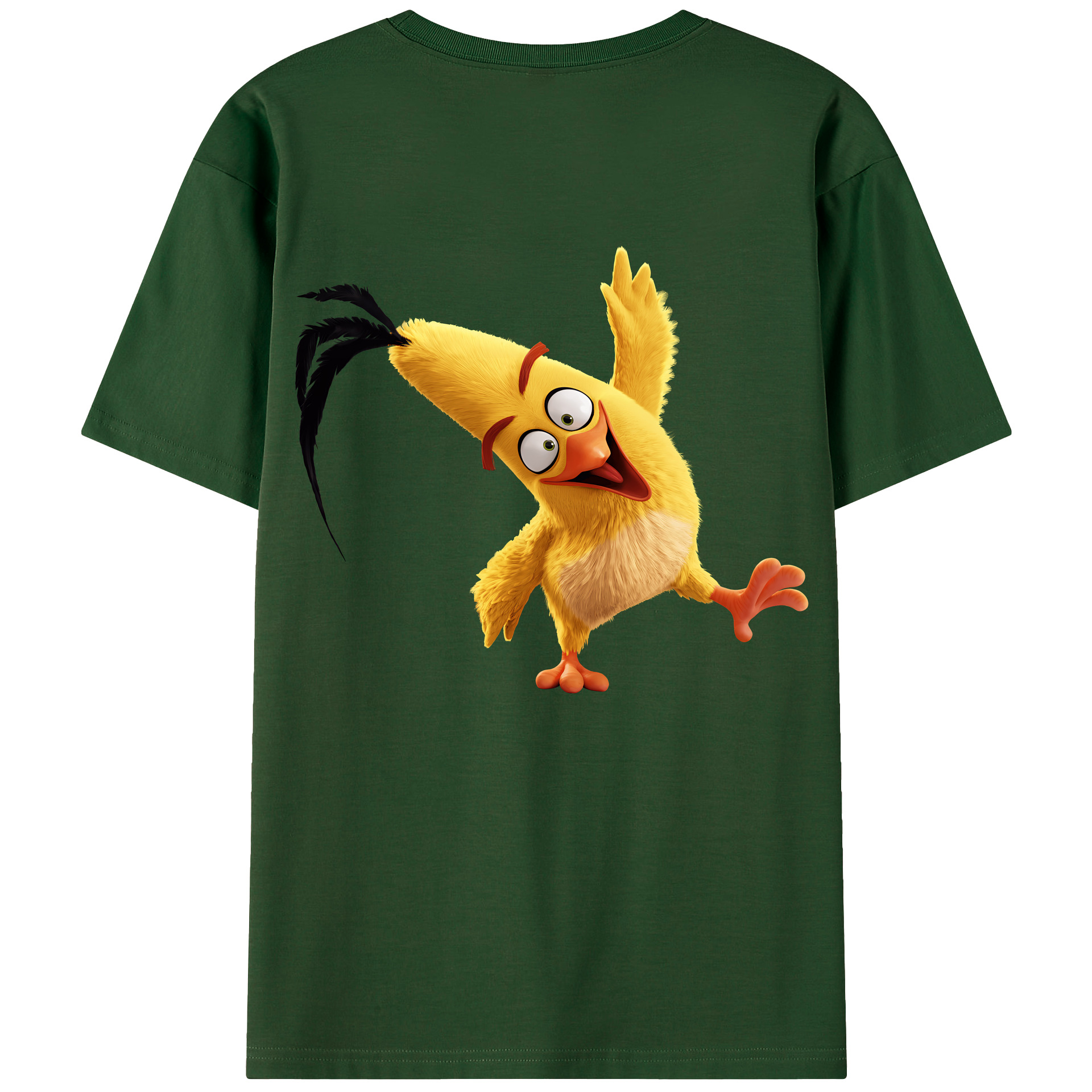 （画像用） Angry Birds アングリーバード 綿100％半袖Tシャツ（背面プリント）